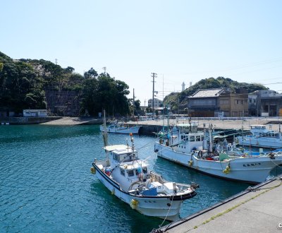 Shima (péninsule d'Ise, Mie), vue sur le petit port de pêche de Nakiri
