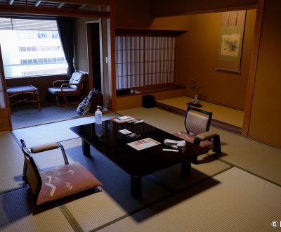 Yamatoya Honten (Matsuyama), chambre japonaise standard du ryokan