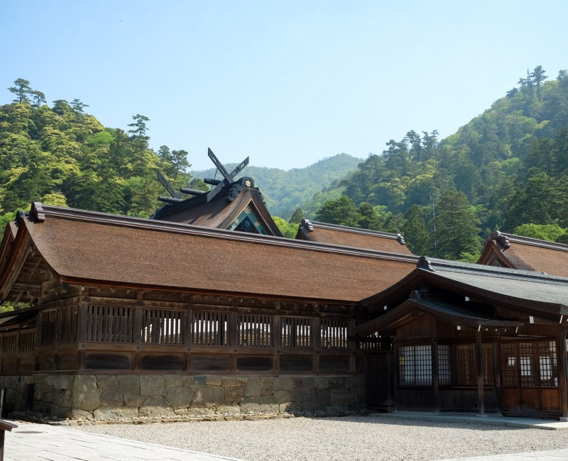 Izumo Taisha, vue du Honden 2 Izumo Taisha, vue du Honden 2