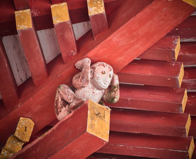 Hiyoshi Taisha (Otsu, Shiga), Singe Munamochi-saru Hiyoshi Taisha (Otsu, Shiga), Singe Munamochi-saru