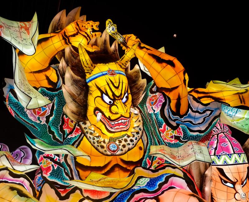 Maison Nebuta Warasse (Aomori), char du Nebuta Matsuri exposé Maison Nebuta Warasse (Aomori), char du Nebuta Matsuri exposé