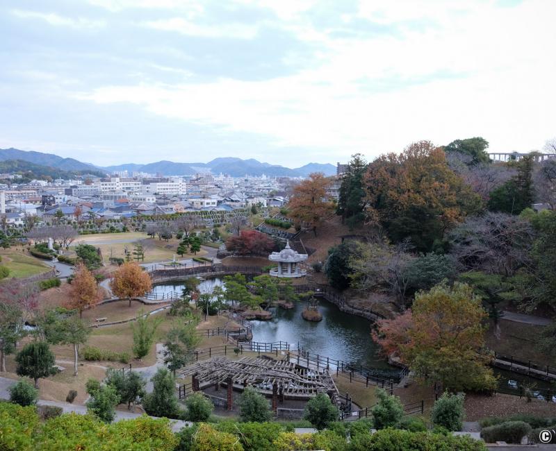 Himeji, cimetière de Nagoyama, panorama sur la ville 2 Himeji, cimetière de Nagoyama, panorama sur la ville 2
