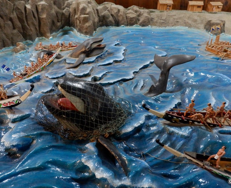 ChĂąteau de Kochi, diorama sur la tradition de la chasse Ă la baleine au Japon 2 ChĂąteau de Kochi, diorama sur la tradition de la chasse Ă la baleine au Japon 2