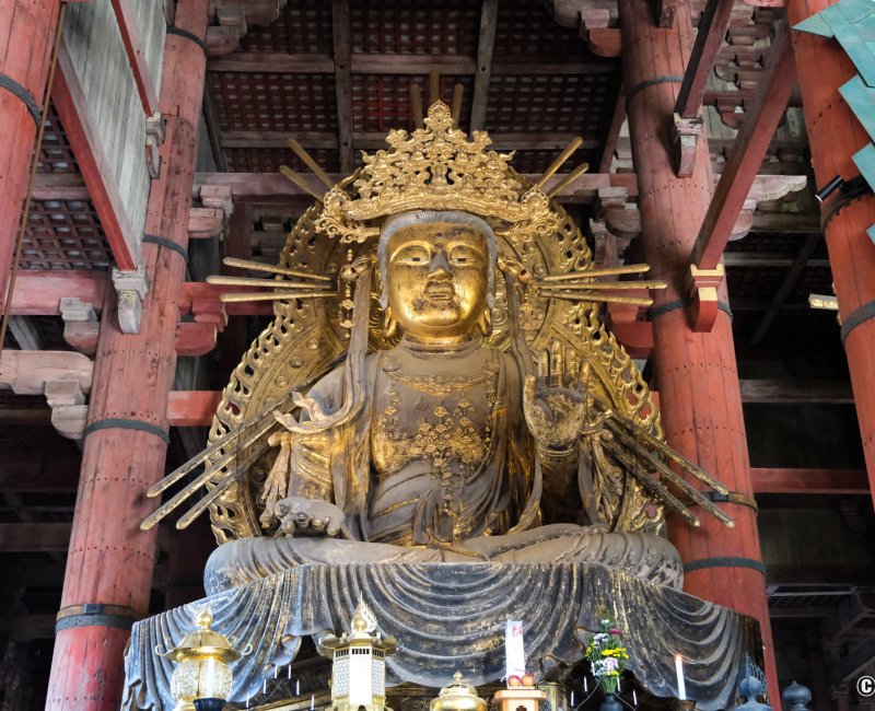 Nara, statue Kokuzo Bosatsu du temple Todai-ji Nara, statue Kokuzo Bosatsu du temple Todai-ji