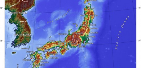 Carte du Japon - Plusieurs cartes du pays en Asie (villes, relief,  vierge)