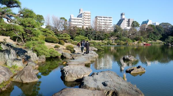 Kiyosumi Teien, chemin de pierre pas à pas Isowatari